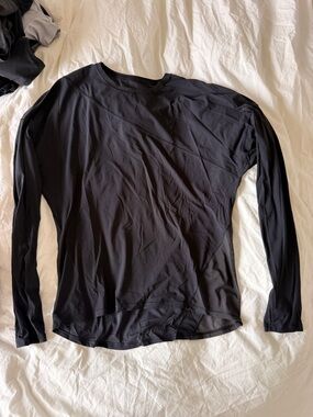lululemon athletica Black Long Sleeve Athletic Tee